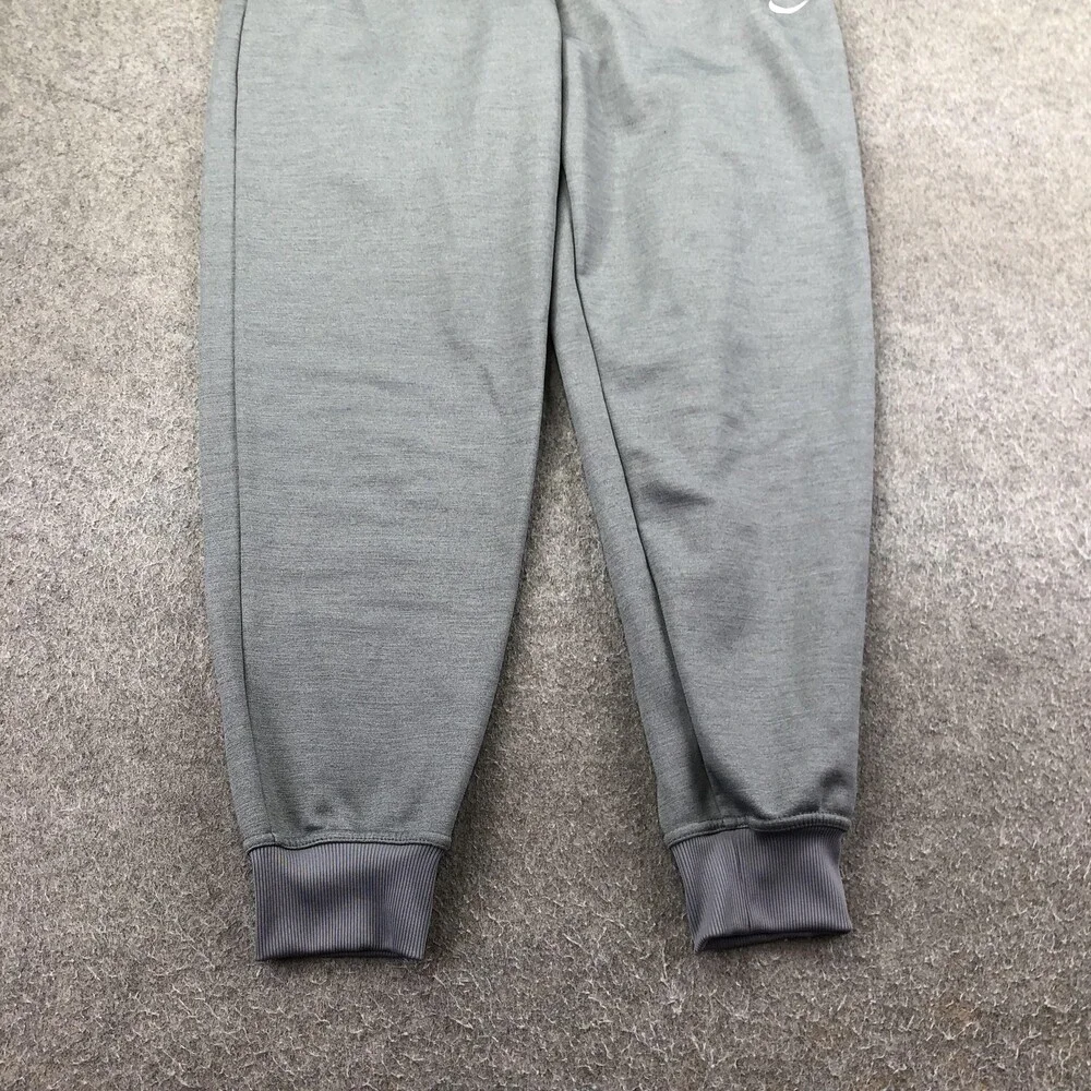 Nike Sweatpants Mens Medium Gray Therma-FIT Fleece Joggers Elastic Waist Pockets